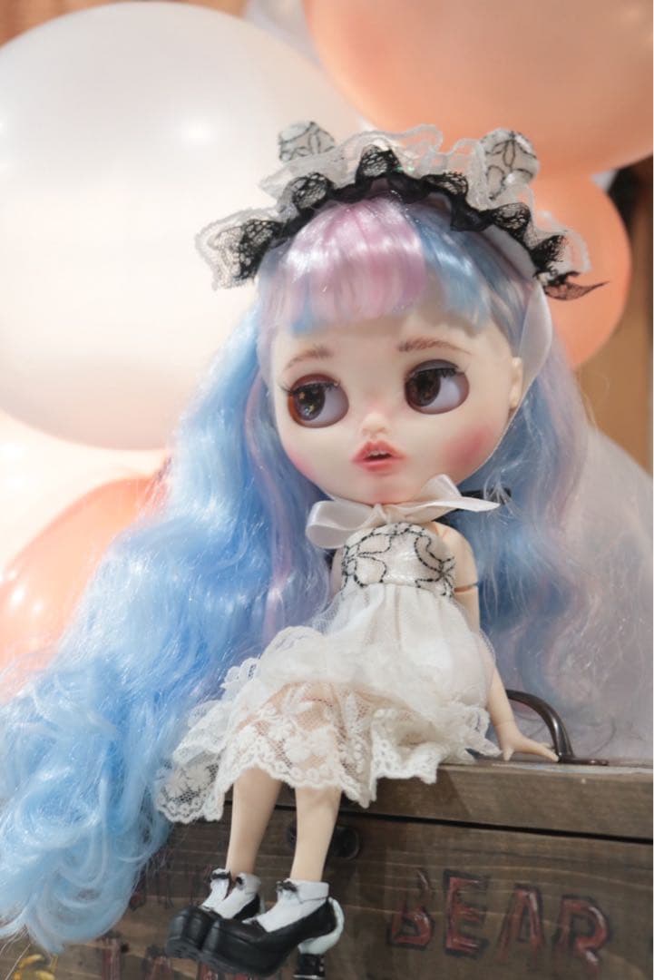 ゆめかわ　ユニコーン　カスタムドール　アイシー　ブライスサイズ