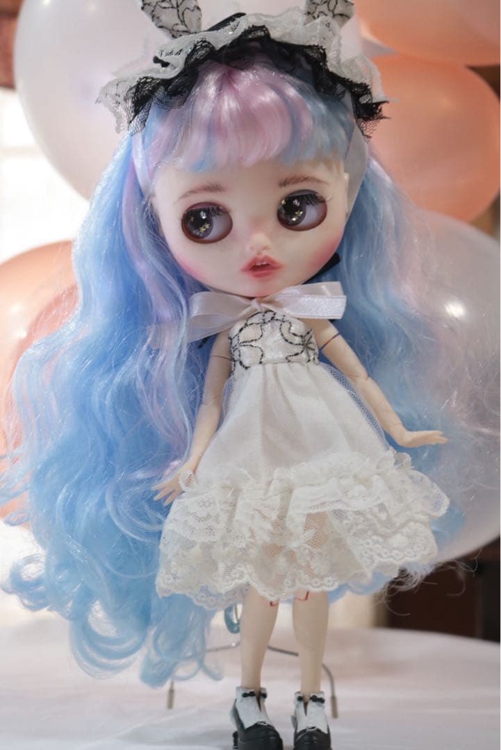 ゆめかわ　ユニコーン　カスタムドール　アイシー　ブライスサイズ