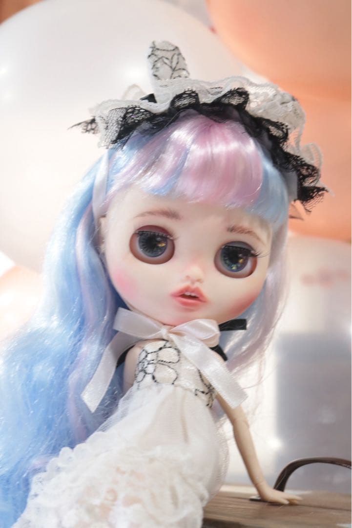 ゆめかわ　ユニコーン　カスタムドール　アイシー　ブライスサイズ