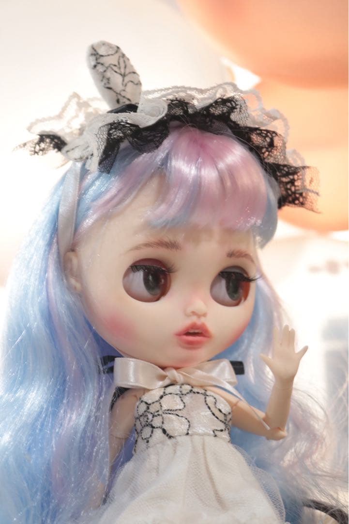 ゆめかわ　ユニコーン　カスタムドール　アイシー　ブライスサイズ