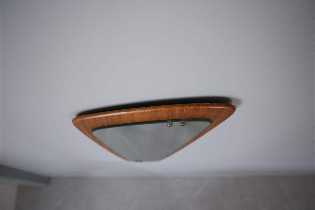 英国アンティークチーク古木ウォールミラー/木製壁掛け鏡/立鏡/姿見(92-151