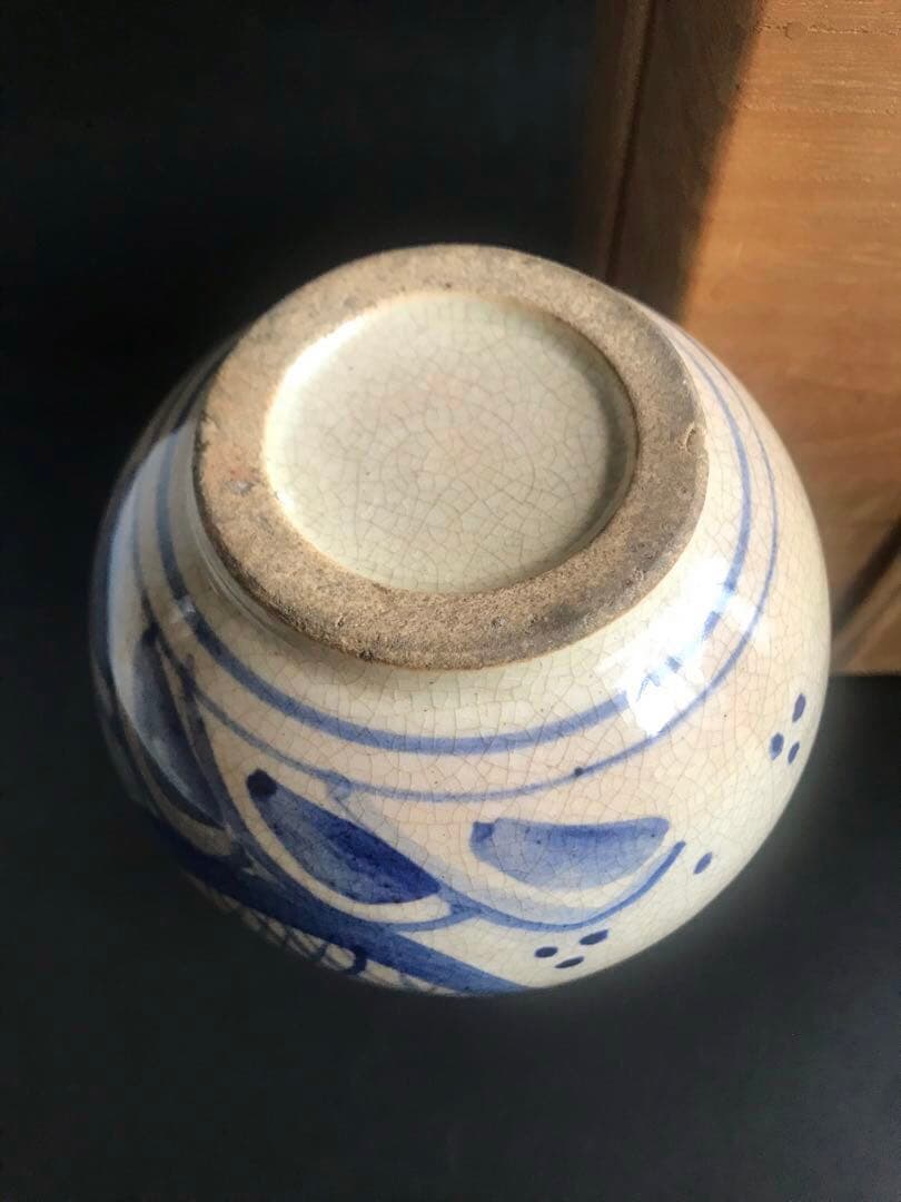 清水日呂志造 唐津　花入　一輪挿し　共箱