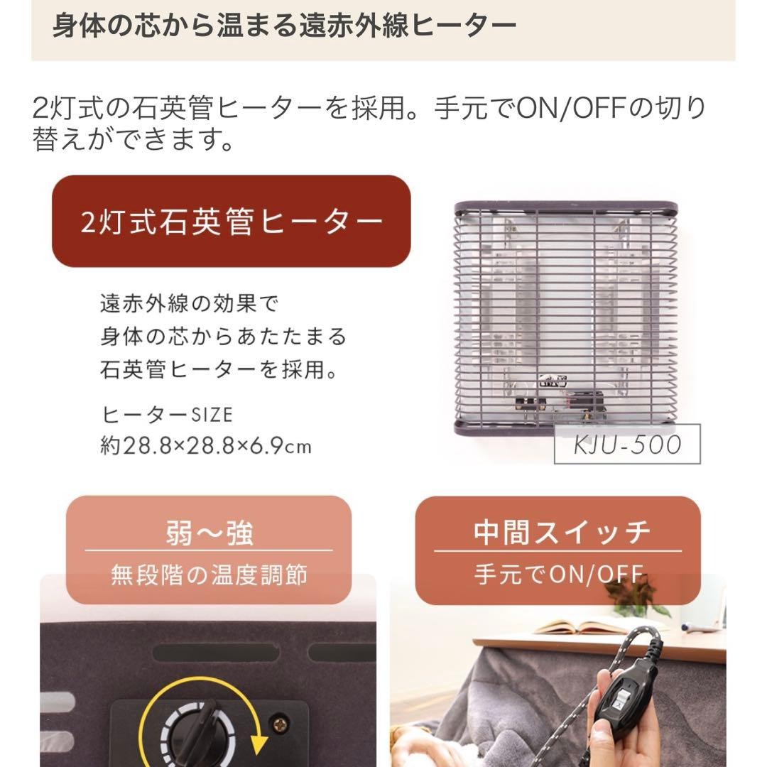 ヤマソロ　こたつテーブル×こたつ布団セット