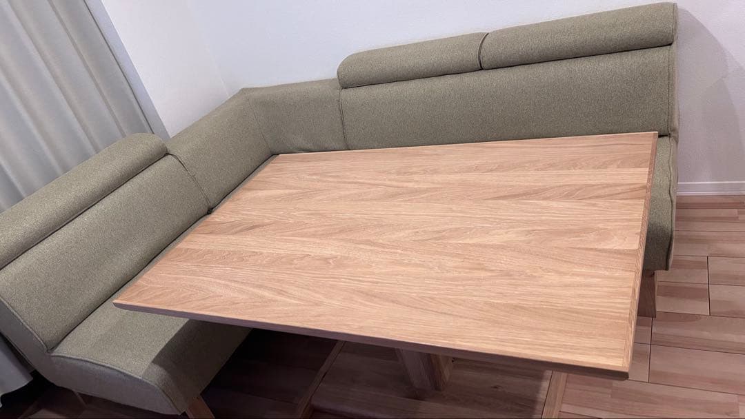 3/末まで【美品】シギヤマ家具 ソファダイニングセット サボナ2