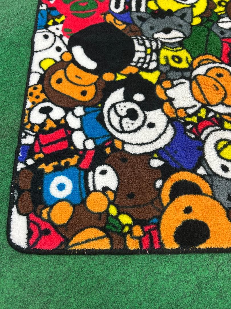 A BATHING APE マット バスマット 玄関マット ラグ オールサファリ