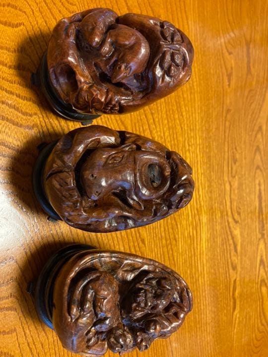 訳あり品　マリン木 バラの根 十二支 置物 木彫り　彫刻