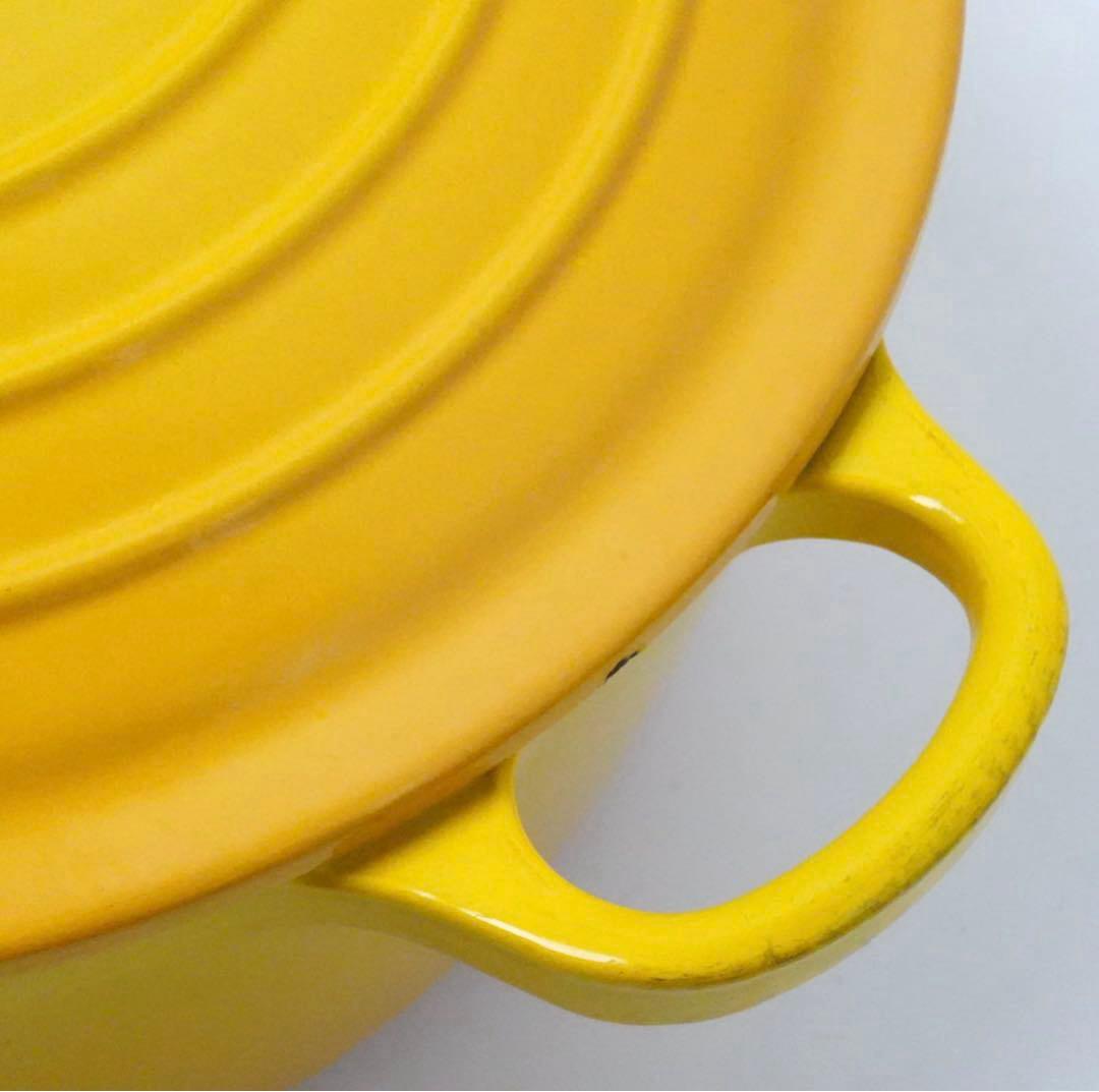 美品】LE CREUSET ココット ロンド ディジョンイエロー 24cm - メルカリ