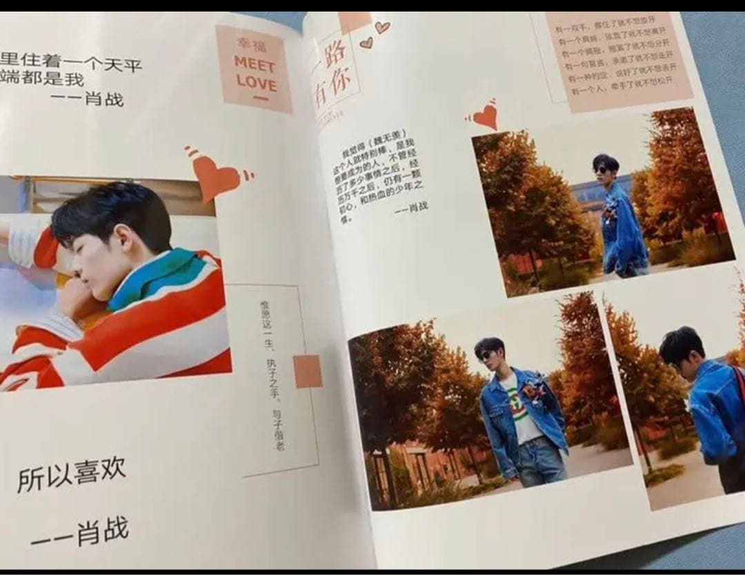 陳情令　肖戦　【遇見愛情】語録写真集