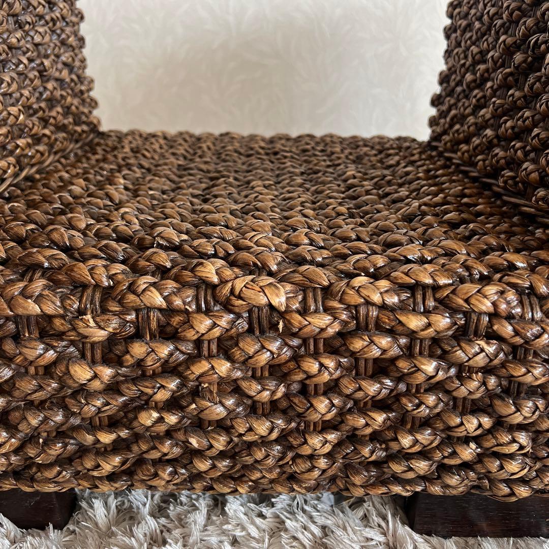 ウォーターヒヤシンス ガラステーブル センターテーブル アジアン バリ