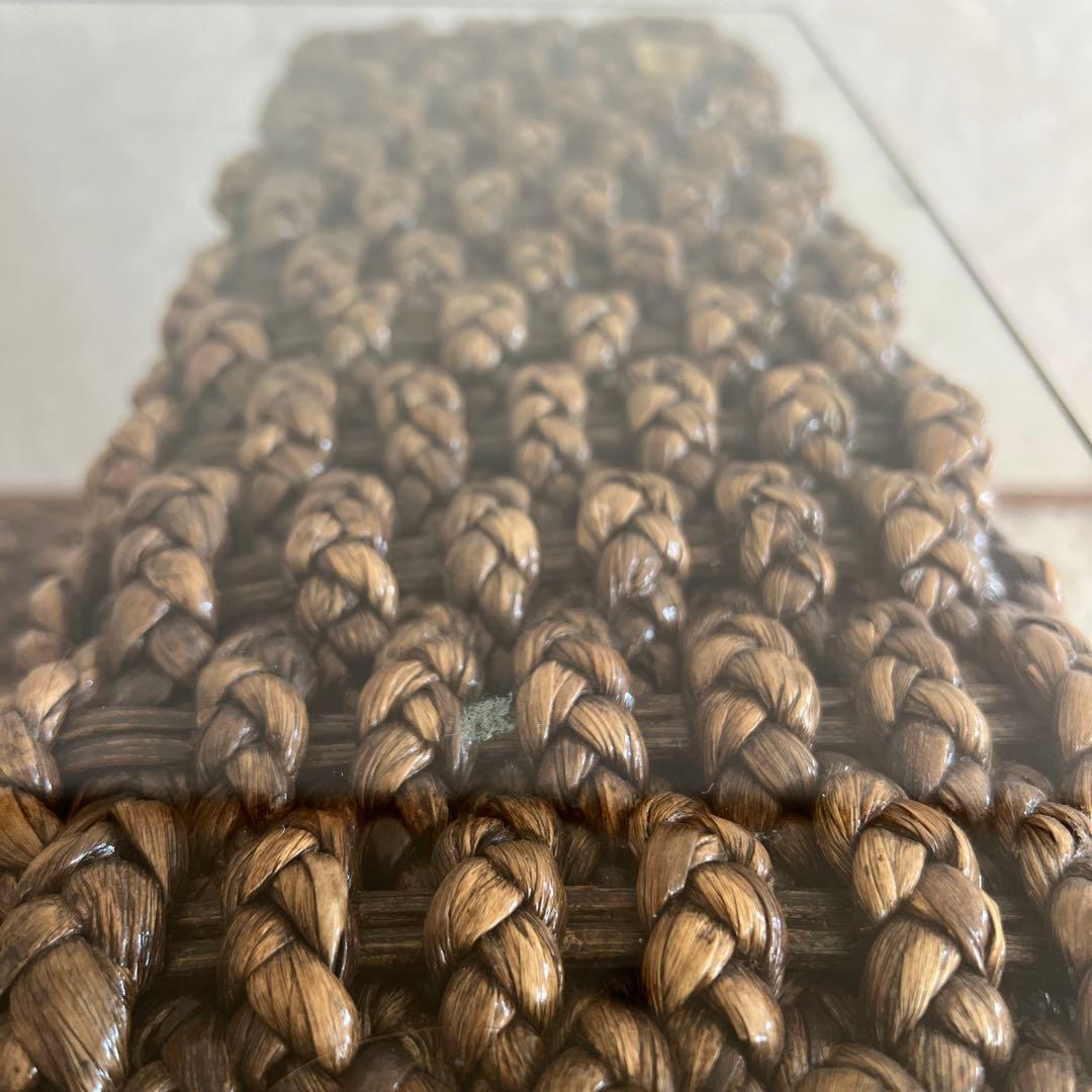 ウォーターヒヤシンス ガラステーブル センターテーブル アジアン バリ