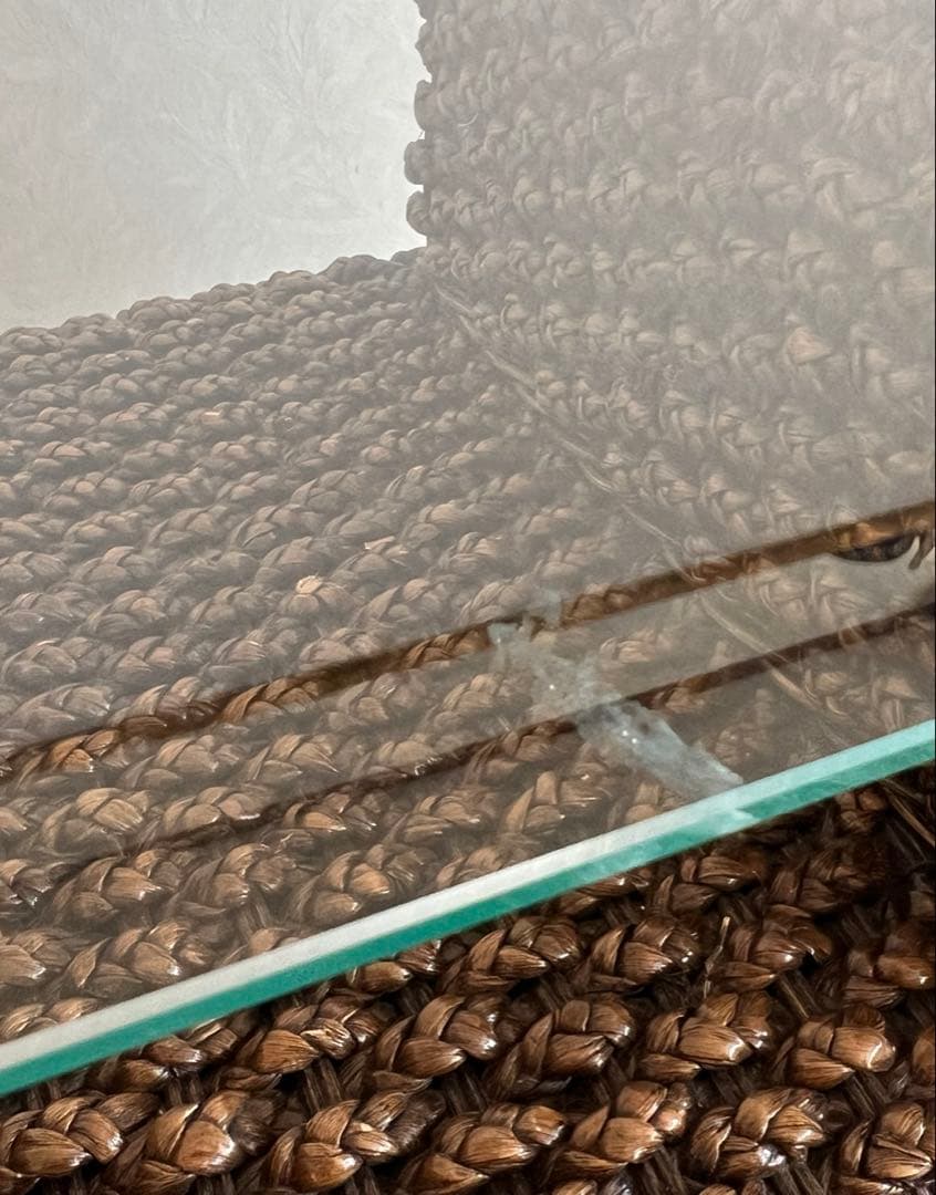 ウォーターヒヤシンス ガラステーブル センターテーブル アジアン バリ