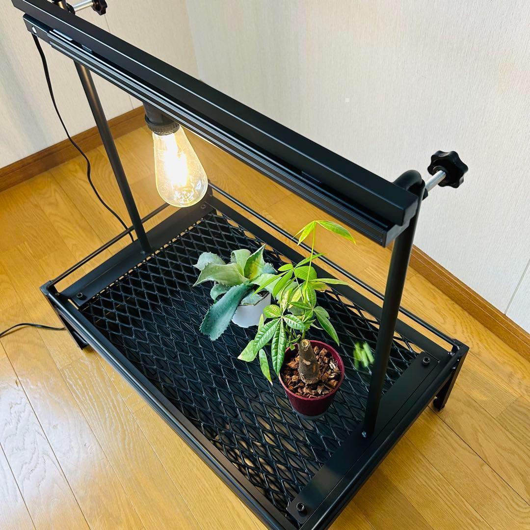 植物棚　シェルフ　アガペーラック　ダクトレール50cm 受け皿