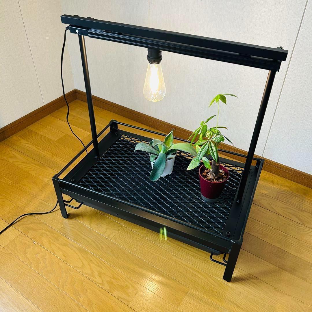 植物棚　シェルフ　アガペーラック　ダクトレール50cm 受け皿