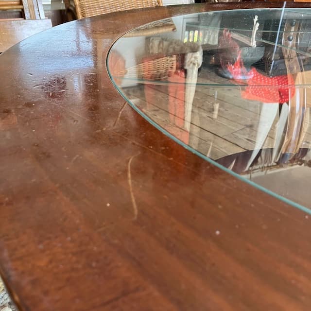 ヴィンテージ テーブル ちゃぶ台 木製 ミッドセンチュリー 北欧 ウッド ガラス