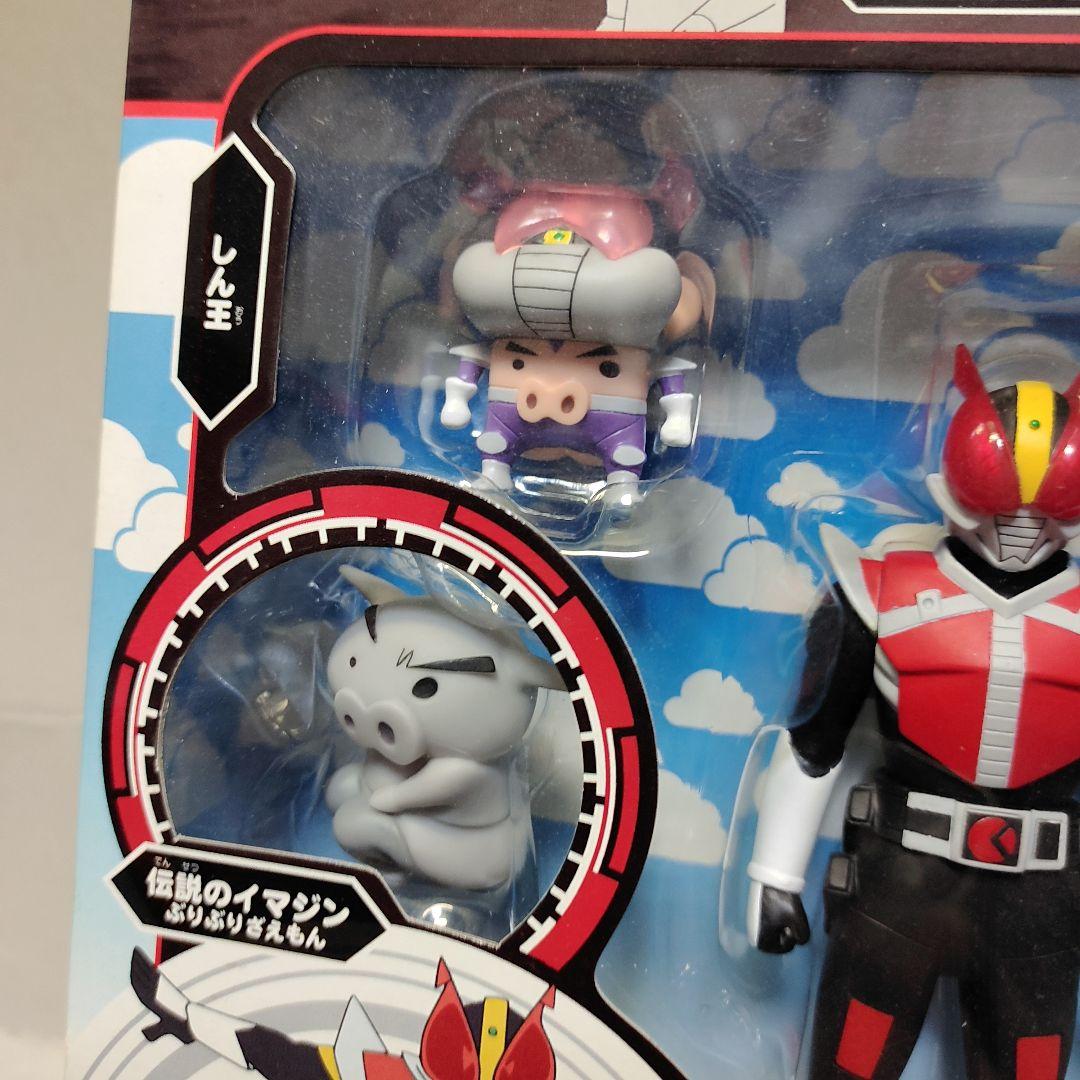 絶版 ソフビ魂 仮面ライダー電王+しん王 モモタロス クレヨン
