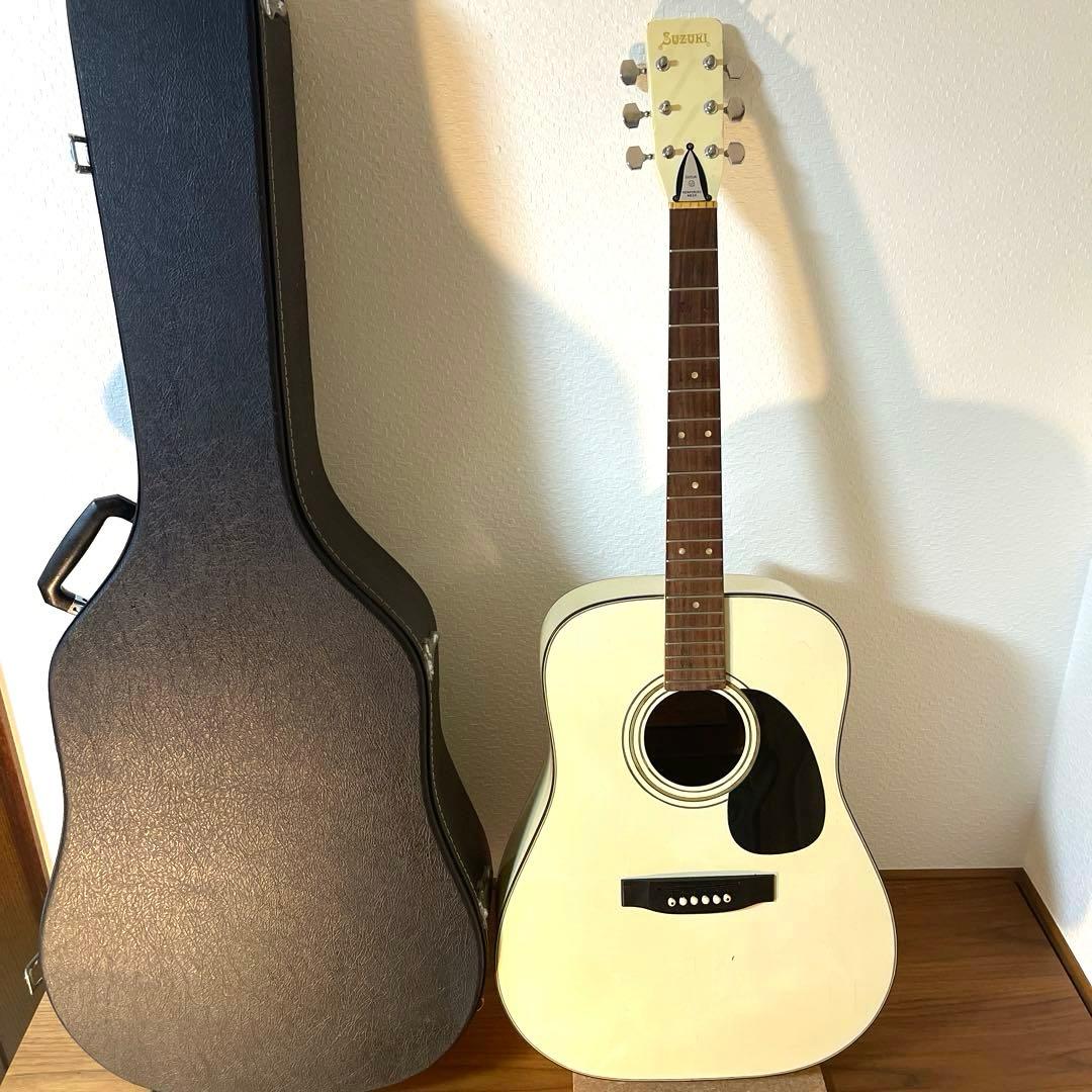 【商品】ヴィンテージ鈴木バイオリン ギター F-150W ホワイト　希少カラー