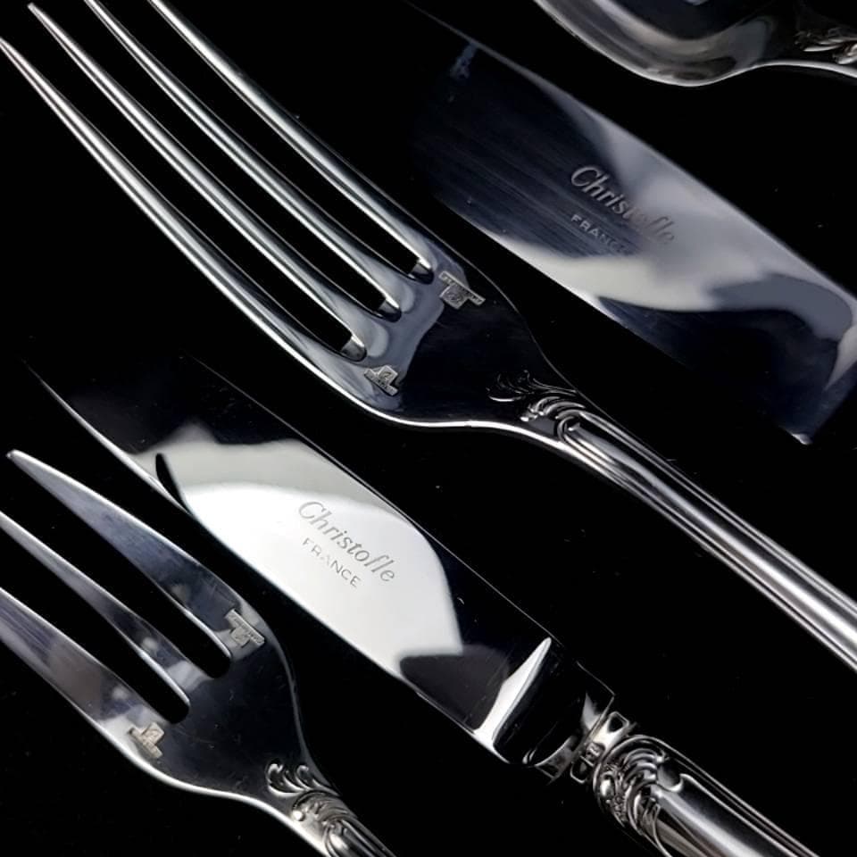 /美品/クリストフル　マルリー　カトラリー　36本　6客　箱つき　セット 2