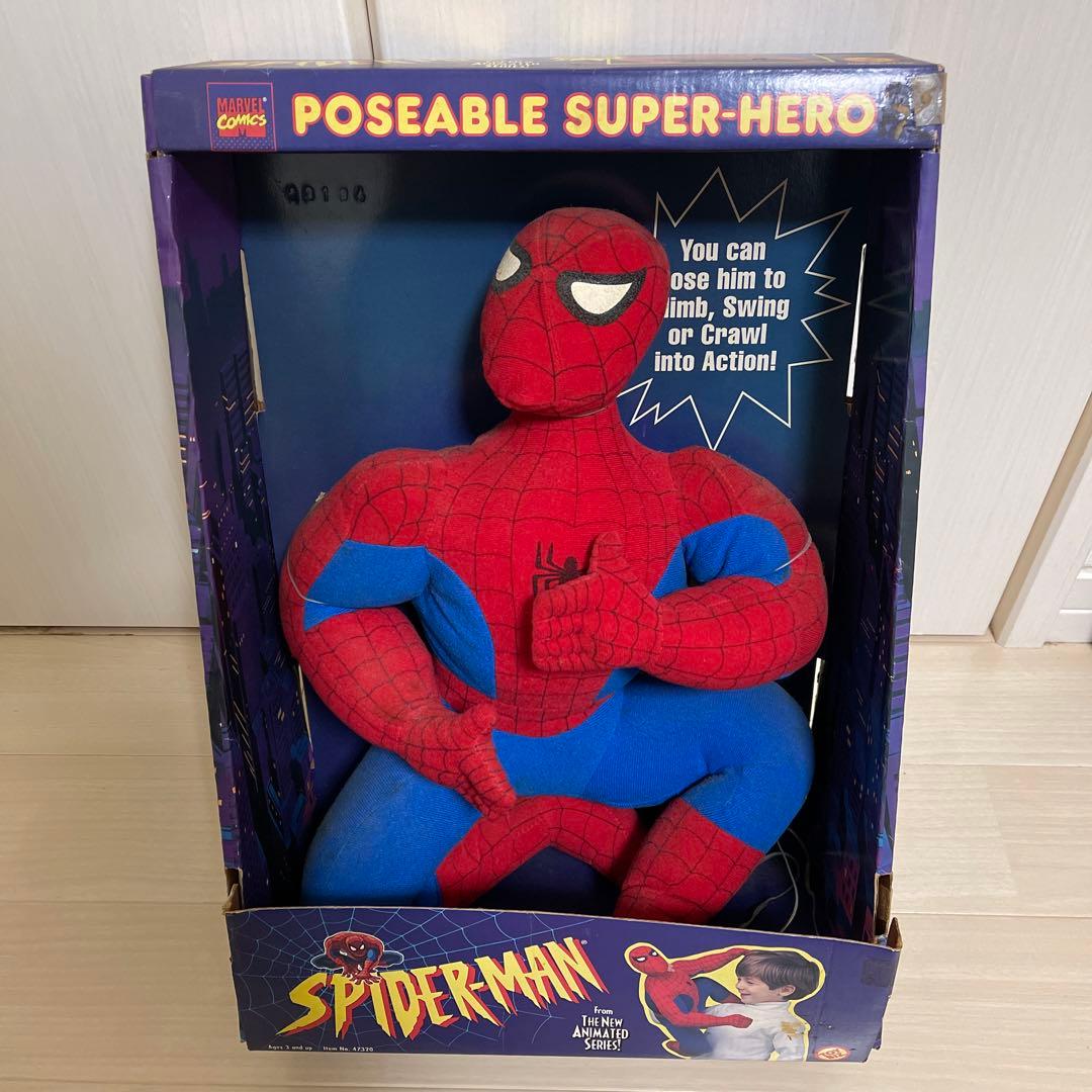 スパイダーマン POSEABLE SUPER-HERO 大型ぬいぐるみ 箱付き