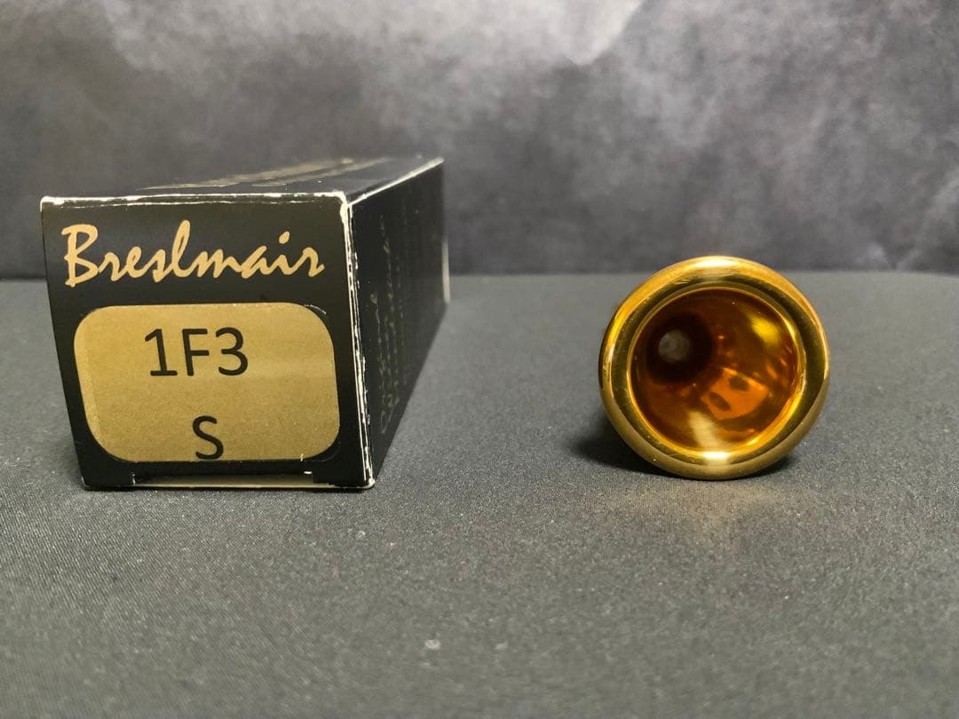 ホルン マウスピース【美品】ブレゼルマイヤー 1F3S金メッキ仕様