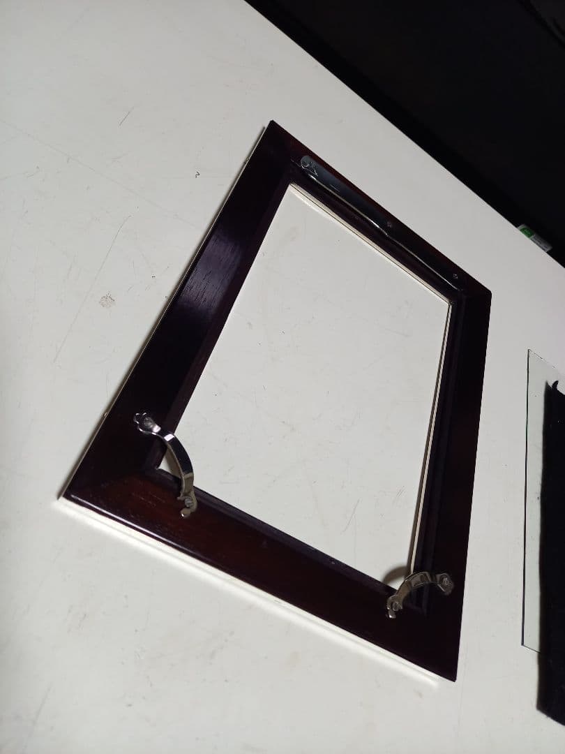 銀座　和光　ローズウッド　銀製　フォトフレーム