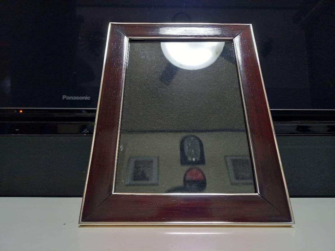 銀座　和光　ローズウッド　銀製　フォトフレーム