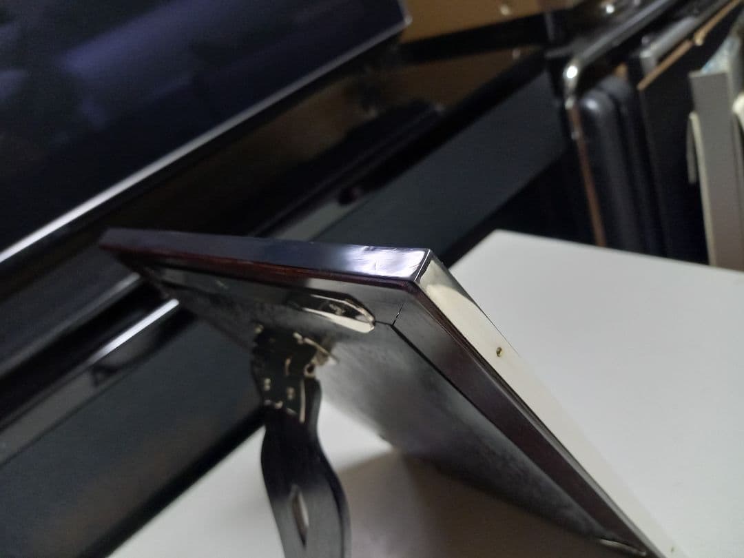 銀座　和光　ローズウッド　銀製　フォトフレーム