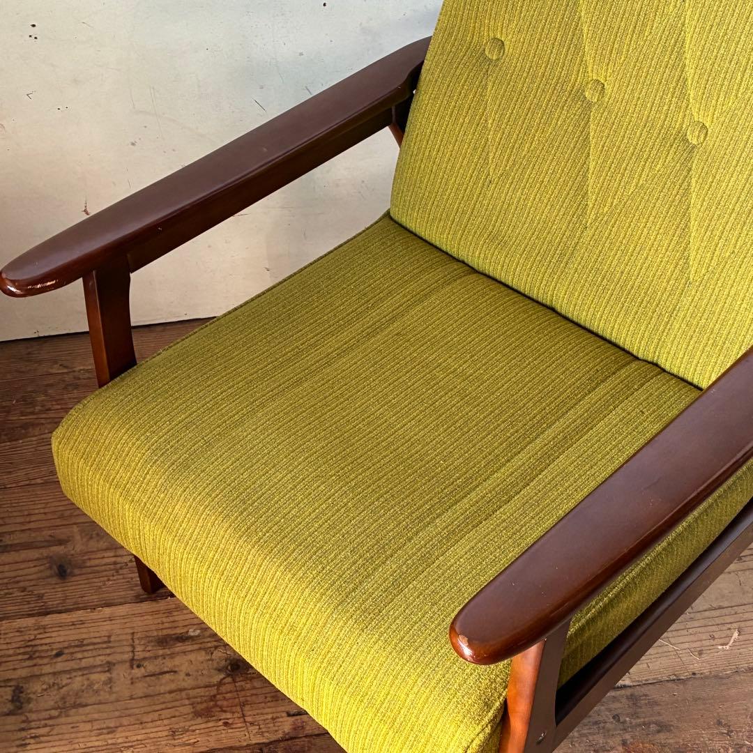 国産ヴィンテージ レトロ 1人掛けソファ ミッドセンチュリー ②
