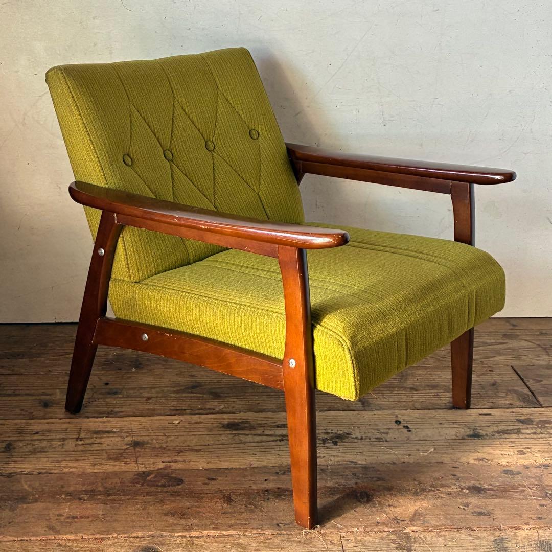 国産ヴィンテージ レトロ 1人掛けソファ ミッドセンチュリー ②