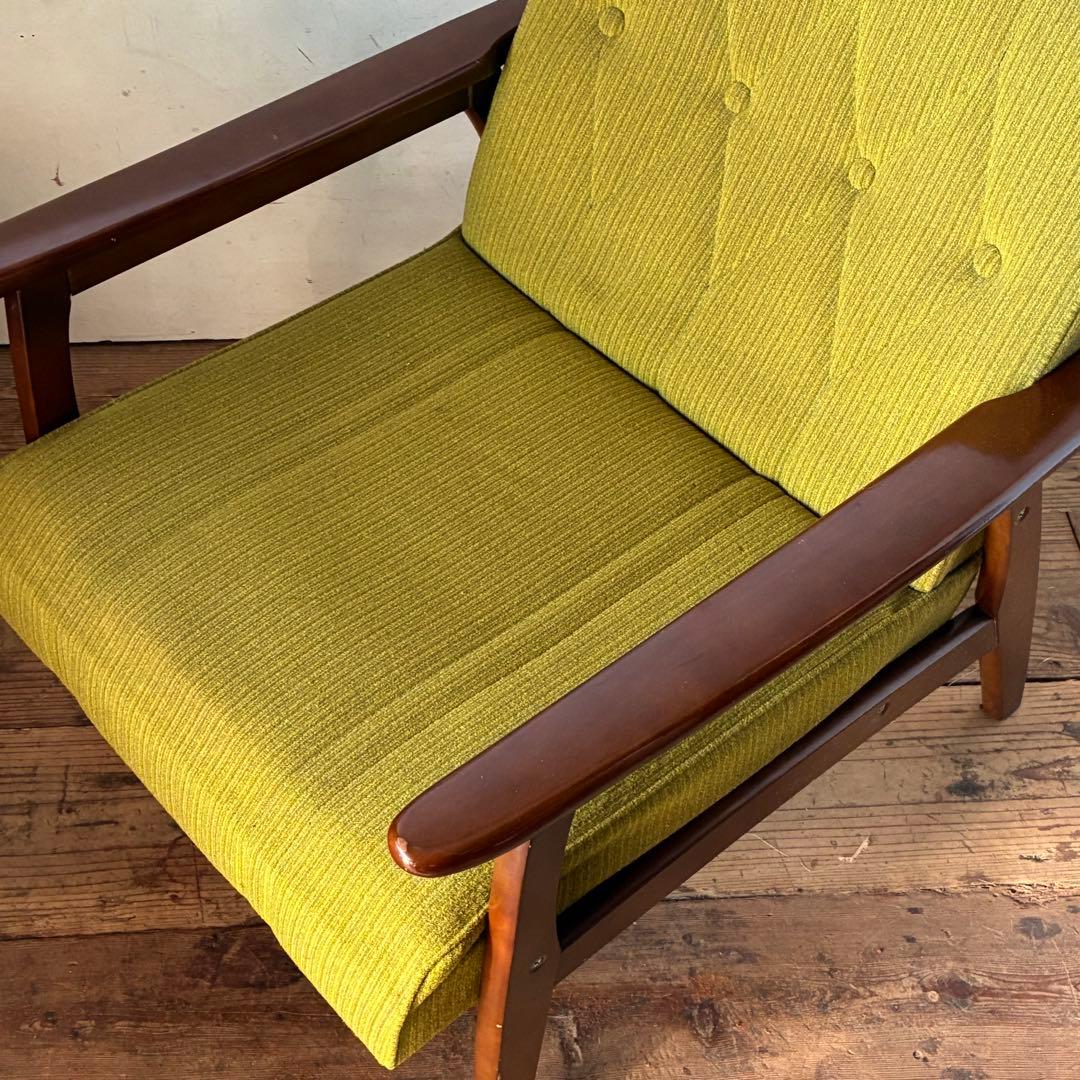国産ヴィンテージ レトロ 1人掛けソファ ミッドセンチュリー ②