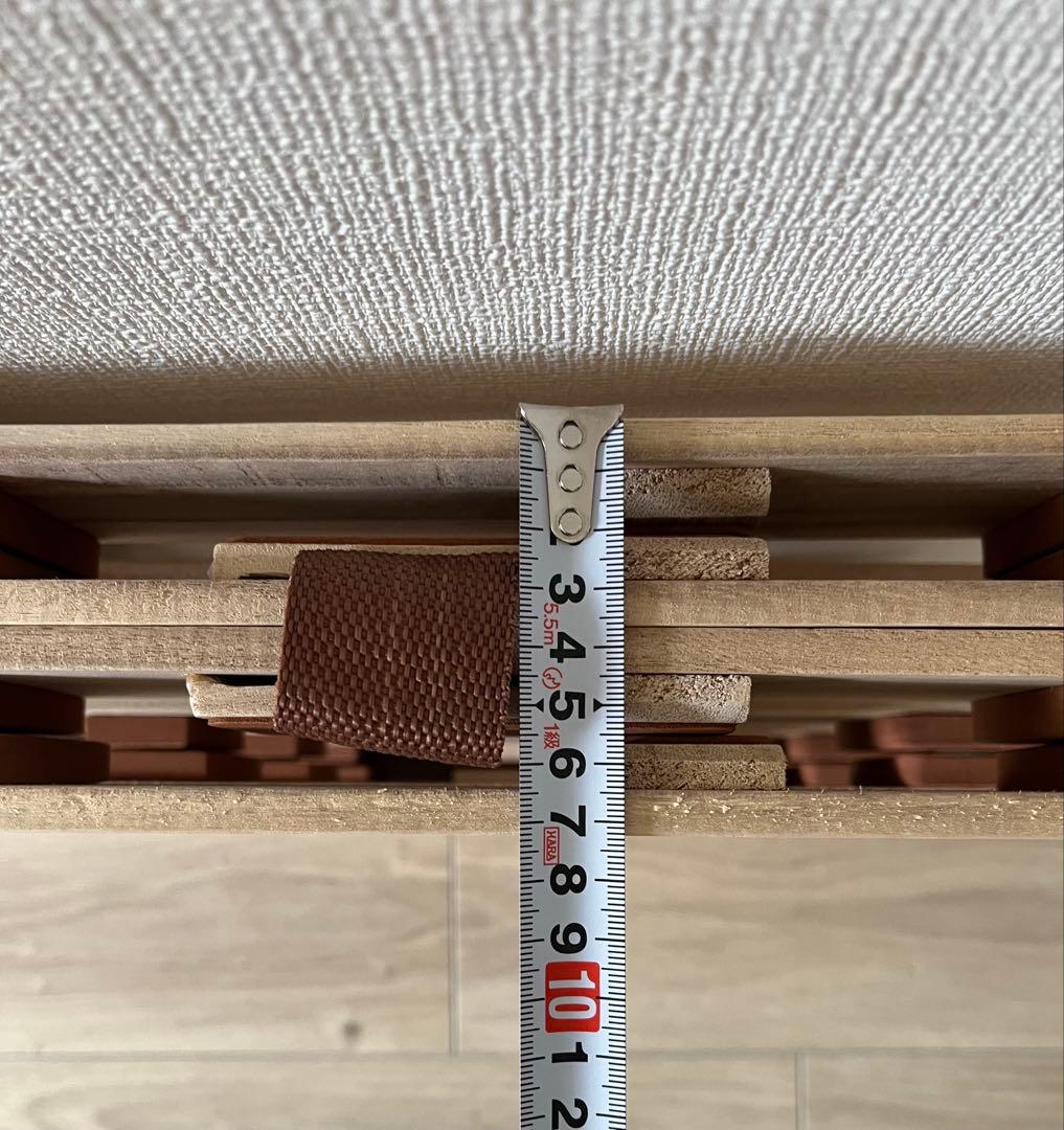 薄型軽量 桐すのこベッド 4つ折れ式