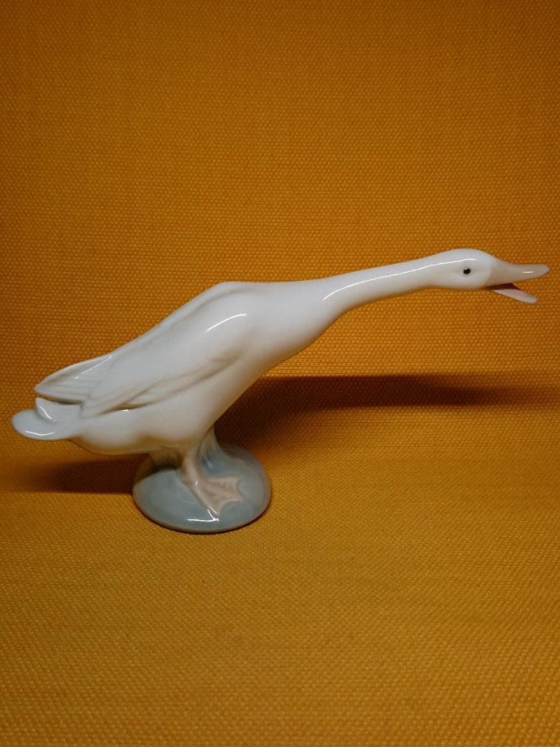 【美品】ビンテージ　リヤドロ　アヒル　陶器　置物　インテリア　工芸品A3090