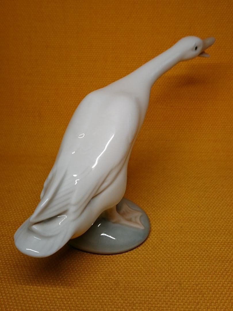 【美品】ビンテージ　リヤドロ　アヒル　陶器　置物　インテリア　工芸品A3090