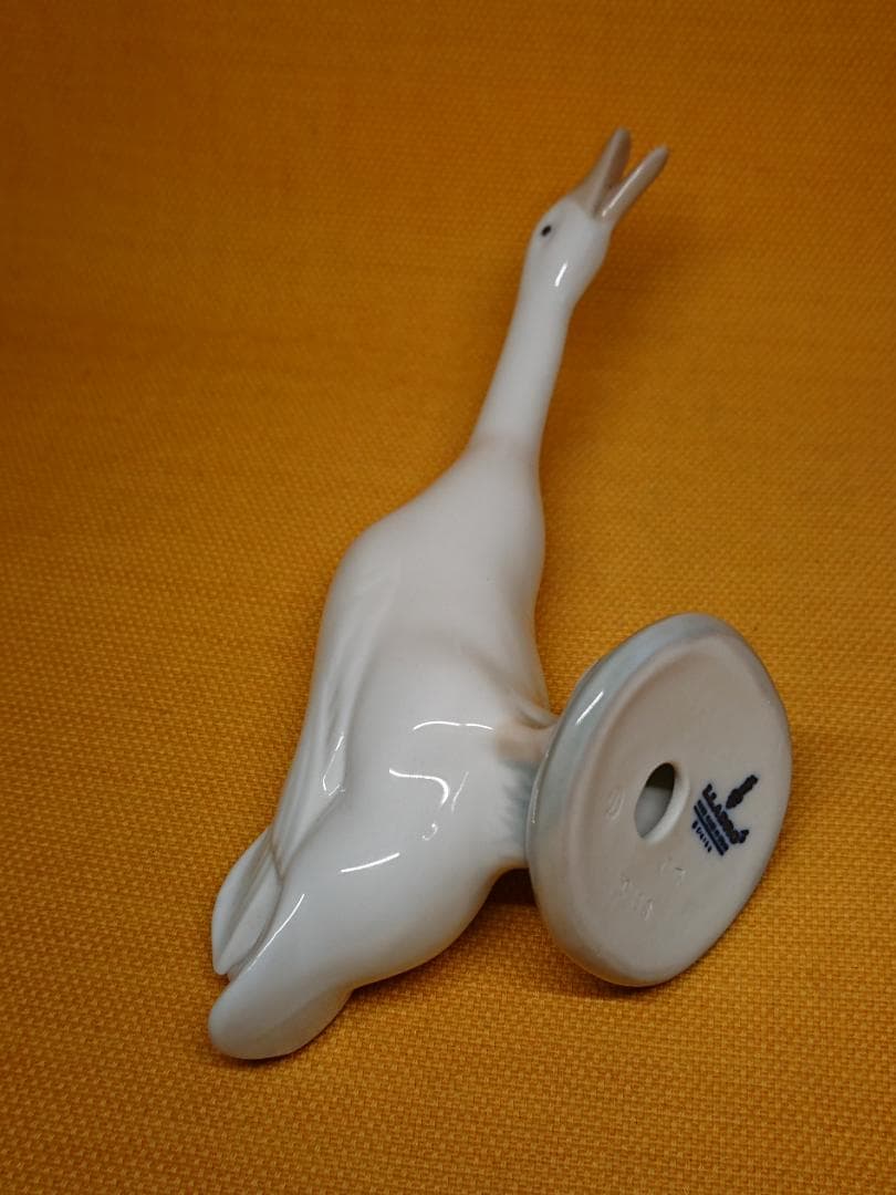 【美品】ビンテージ　リヤドロ　アヒル　陶器　置物　インテリア　工芸品A3090