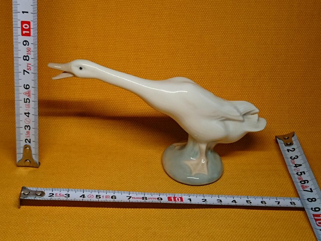 【美品】ビンテージ　リヤドロ　アヒル　陶器　置物　インテリア　工芸品A3090