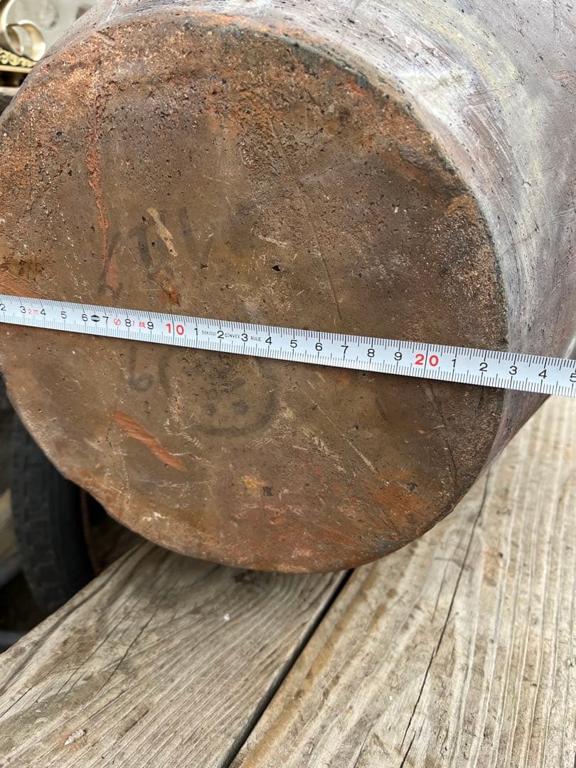 古備前大壺、古備前瓶、瓶、江戸時代、安政、備前焼大きな瓶、傘立て、花瓶、