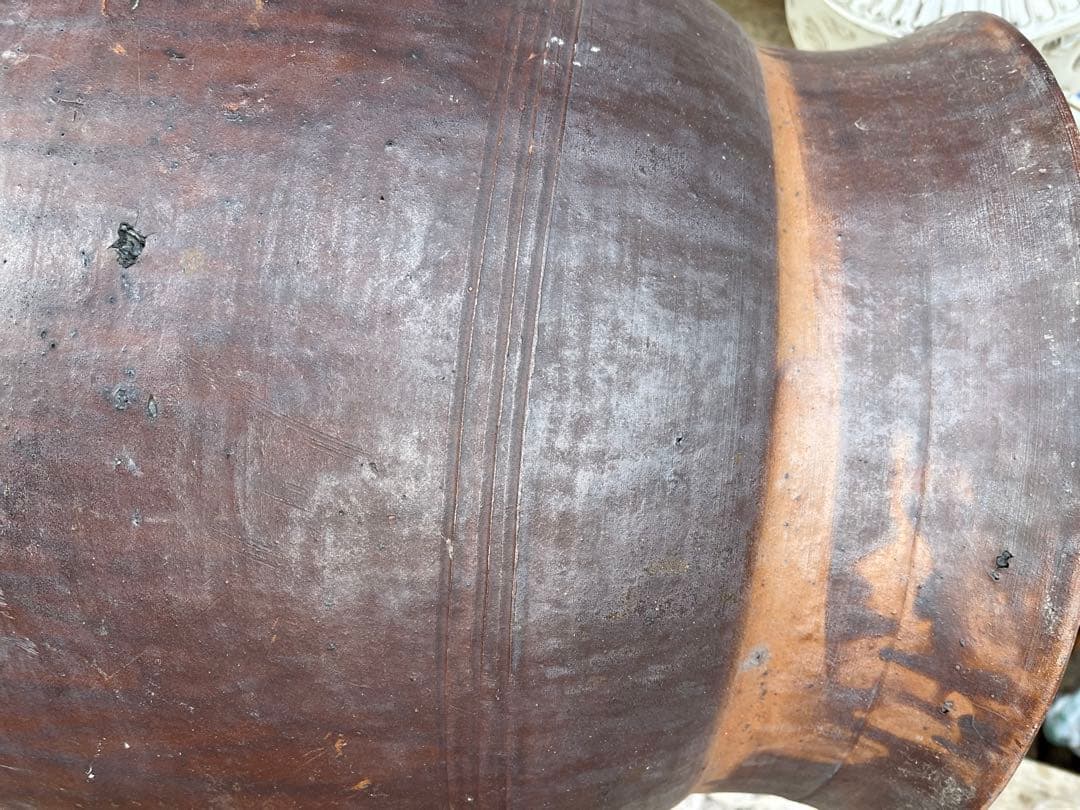 古備前大壺、古備前瓶、瓶、江戸時代、安政、備前焼大きな瓶、傘立て、花瓶、