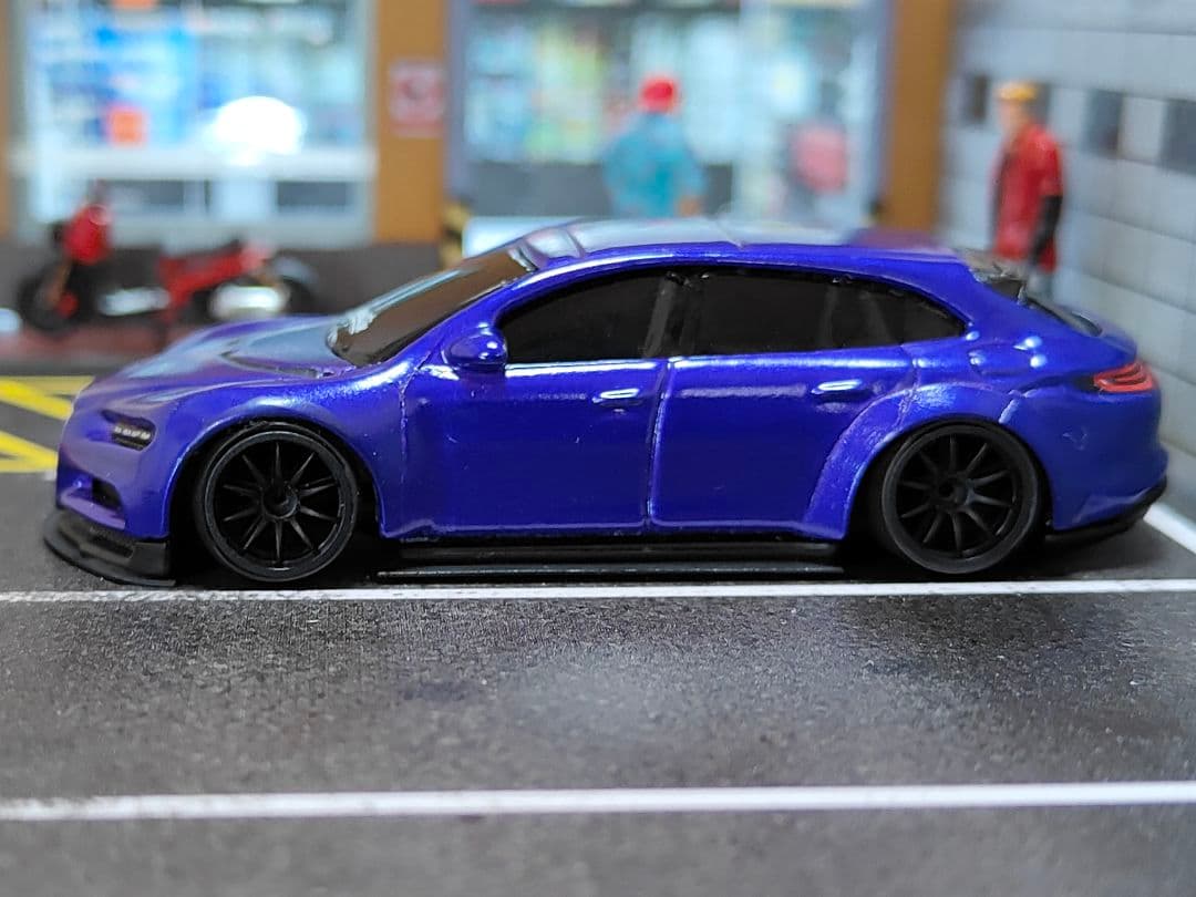 ホットウィールカスタム ポルシェ×シロン 顔面スワップ 深リム☆1