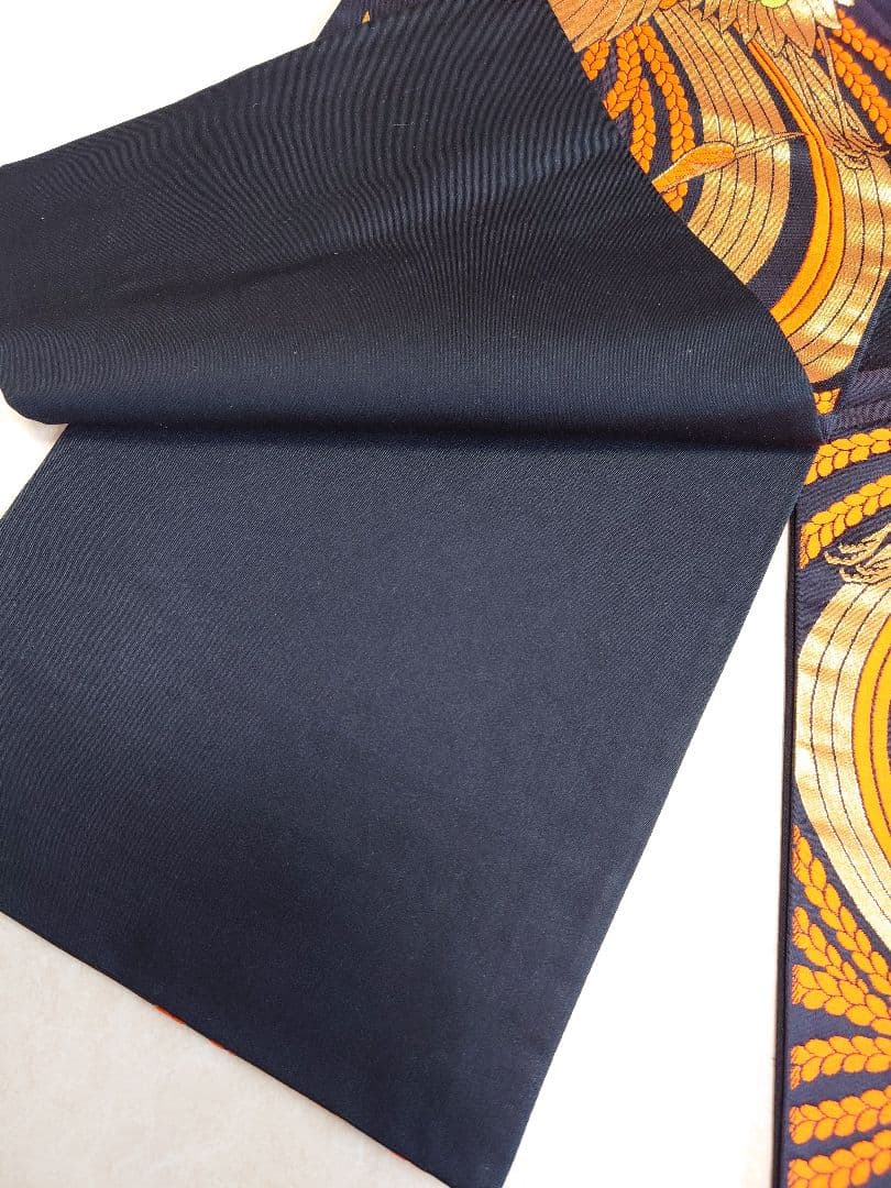 七五三　袋帯　全通柄　鶴柄