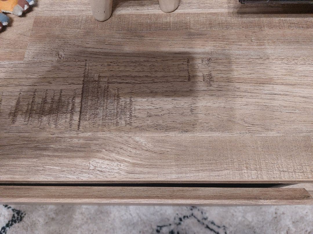 木目調テレビ台 ローボード 天然木風 スチール脚 幅180