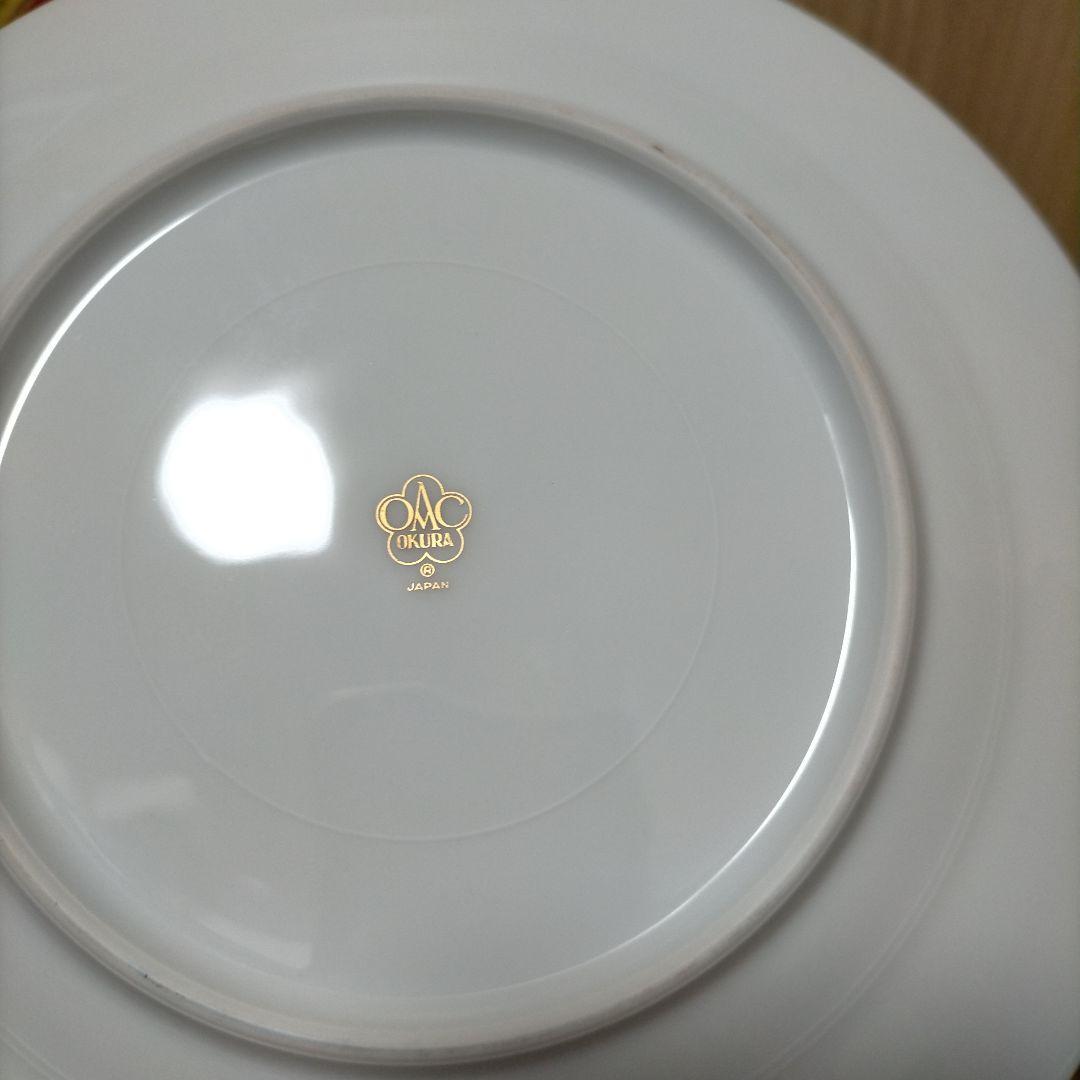 未使用 大倉陶園 アレキサンドリーヌ マロン 20cm プレート ペア 2枚