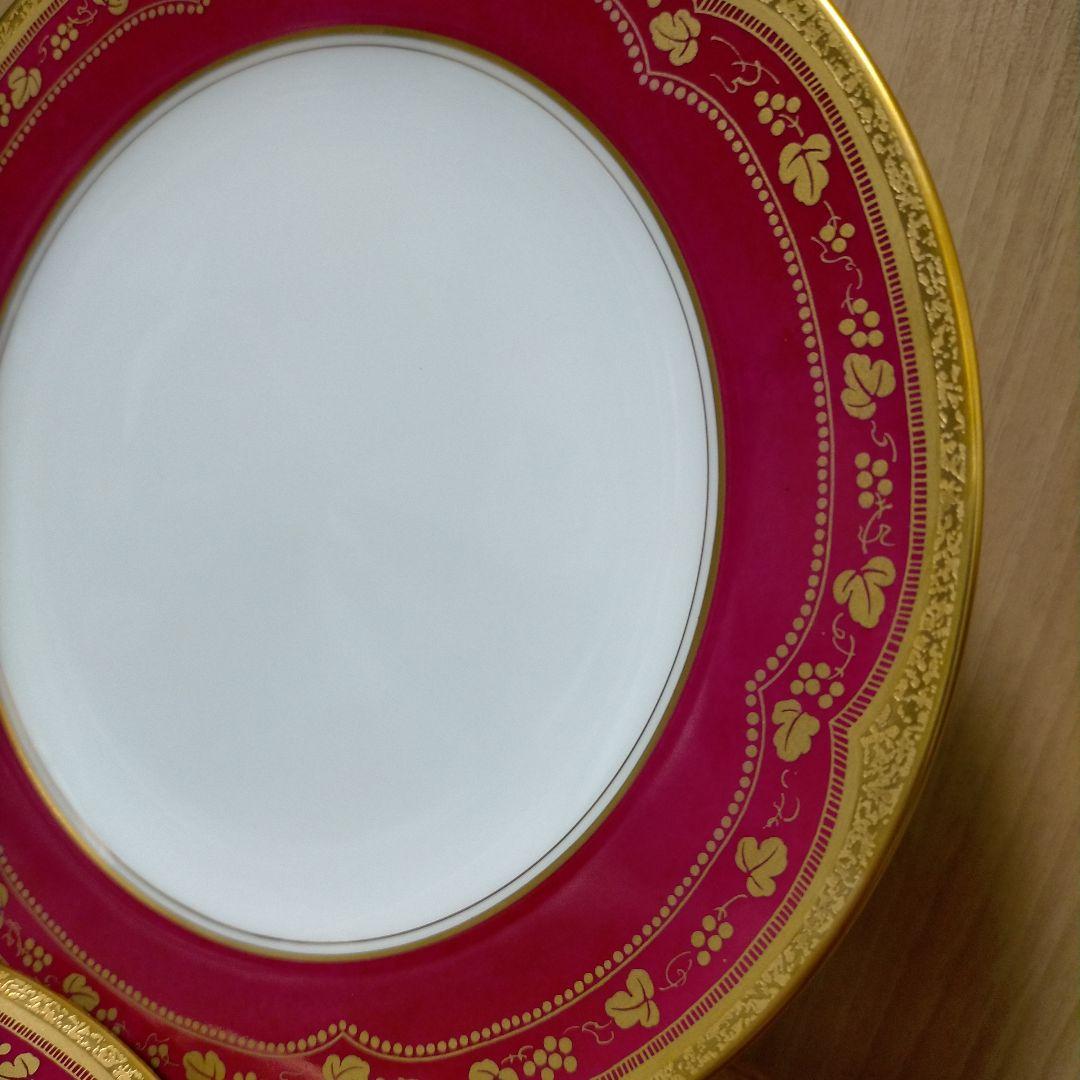 未使用 大倉陶園 アレキサンドリーヌ マロン 20cm プレート ペア 2枚