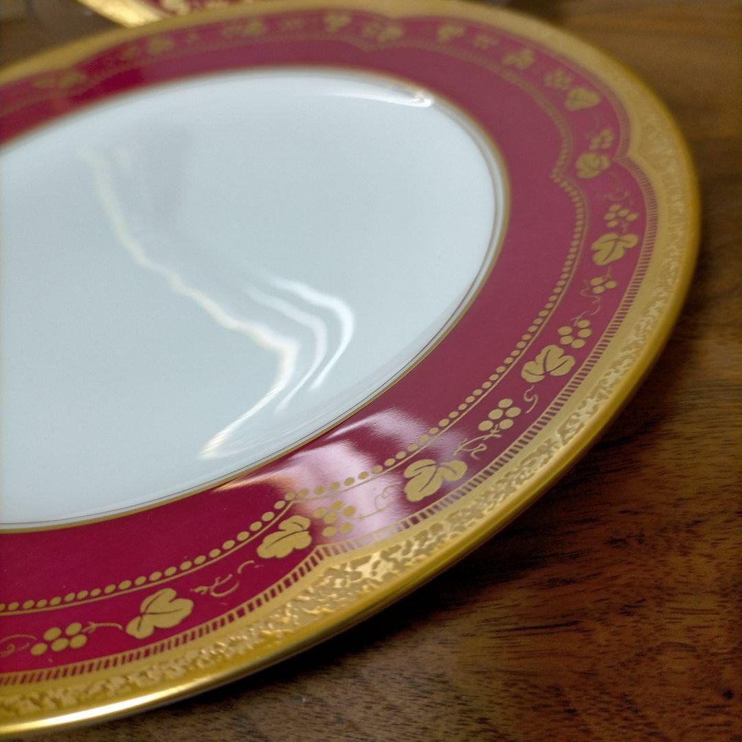 未使用 大倉陶園 アレキサンドリーヌ マロン 20cm プレート ペア 2枚