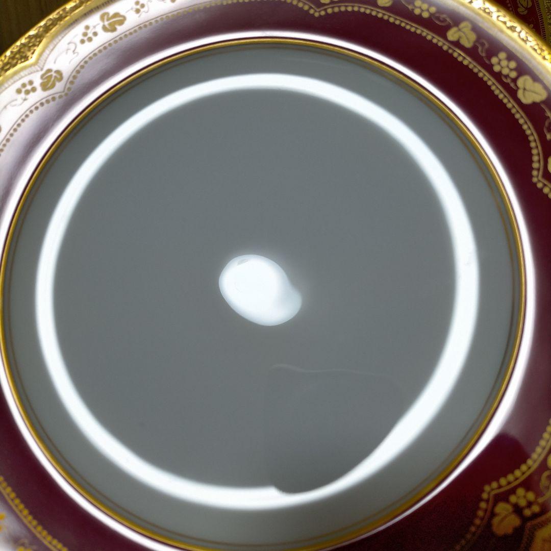 未使用 大倉陶園 アレキサンドリーヌ マロン 20cm プレート ペア 2枚