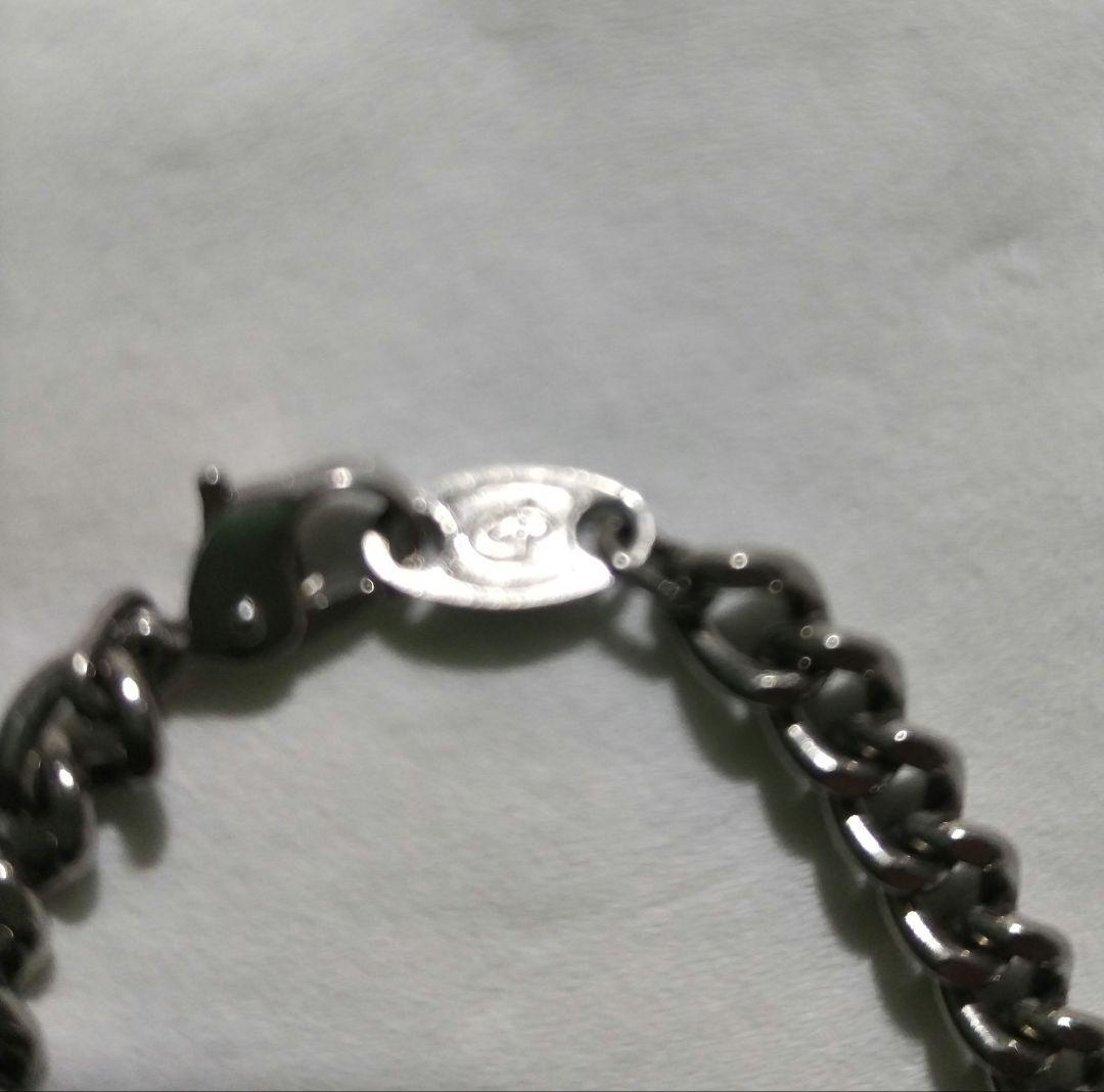 美品 phiten ファイテン チタン チェーン ブレスレット 17㎝