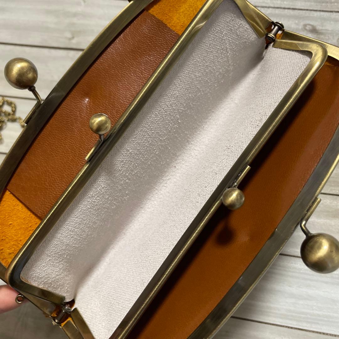 がま口 ポーチ ショルダー