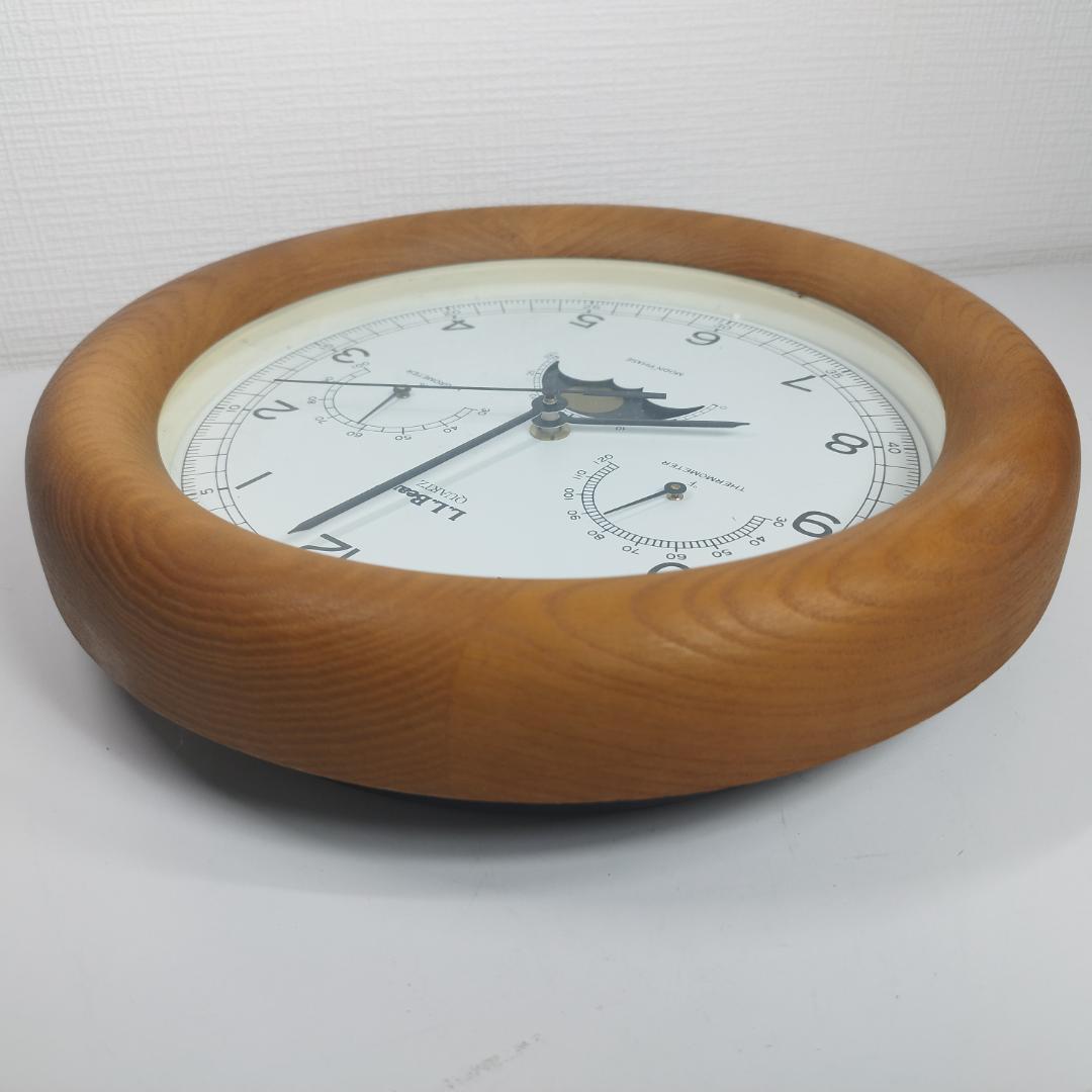 LLbean 壁掛け 時計 ウェザーステーション アンティーク ムーン h4IB