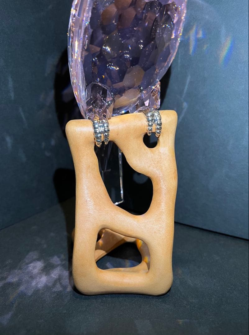 t*m様 スワロフスキー インコ ピンク クリスタル オブジェ