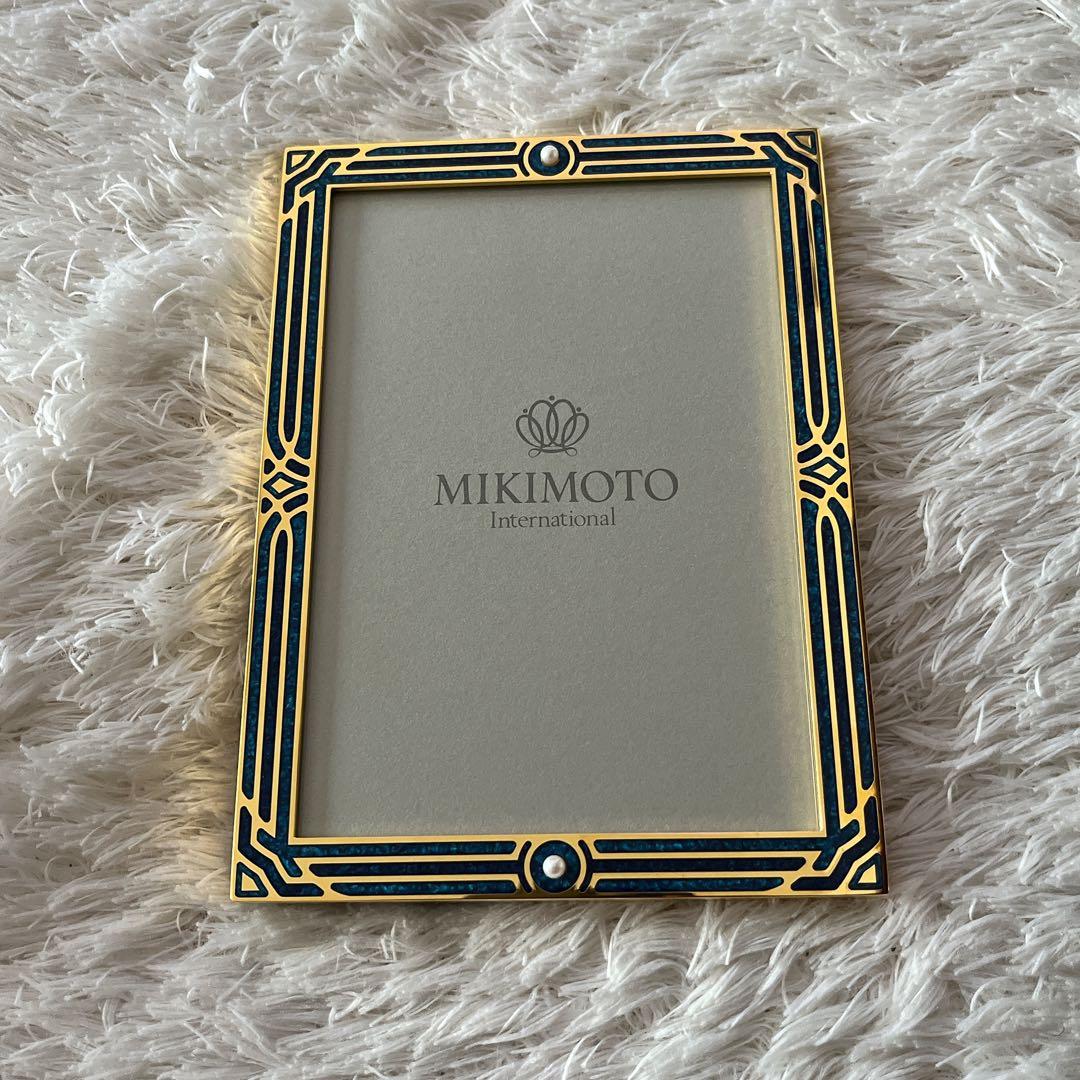 未使用】パール 2粒 クリスタルラッカー フォトフレーム オールド ミキモト
