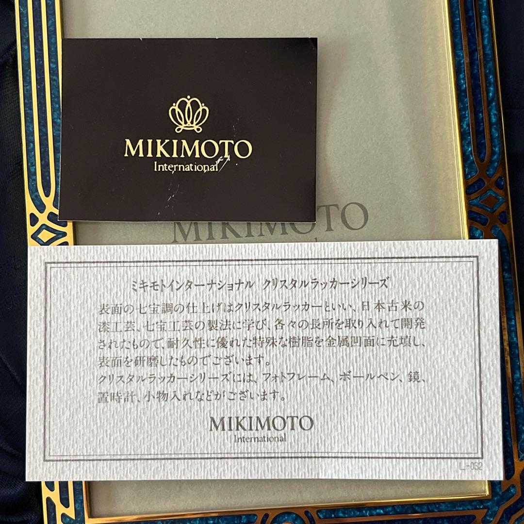 未使用】パール 2粒 クリスタルラッカー フォトフレーム オールド ミキモト