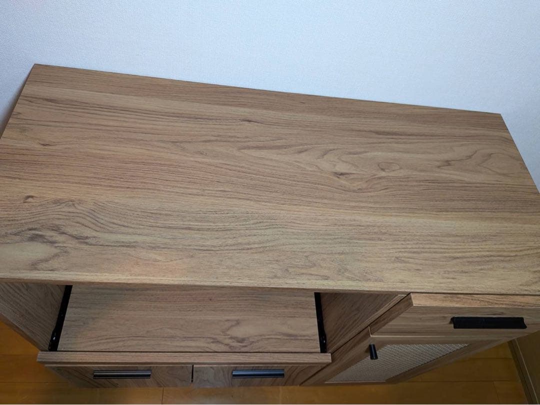 ■送料込■VENTOTA ラタンロータイプキッチンカウンターキッチン収納棚 木製